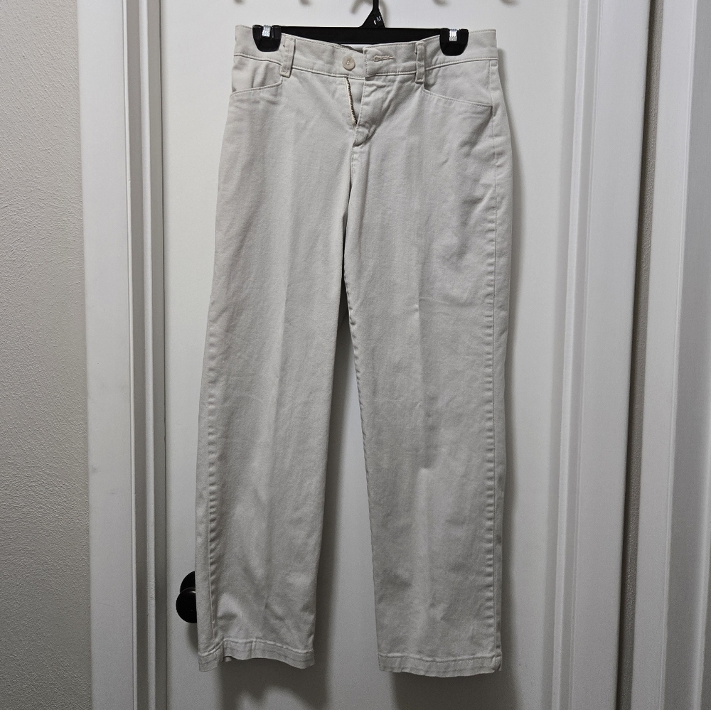 Size 4 Lee White Trousers